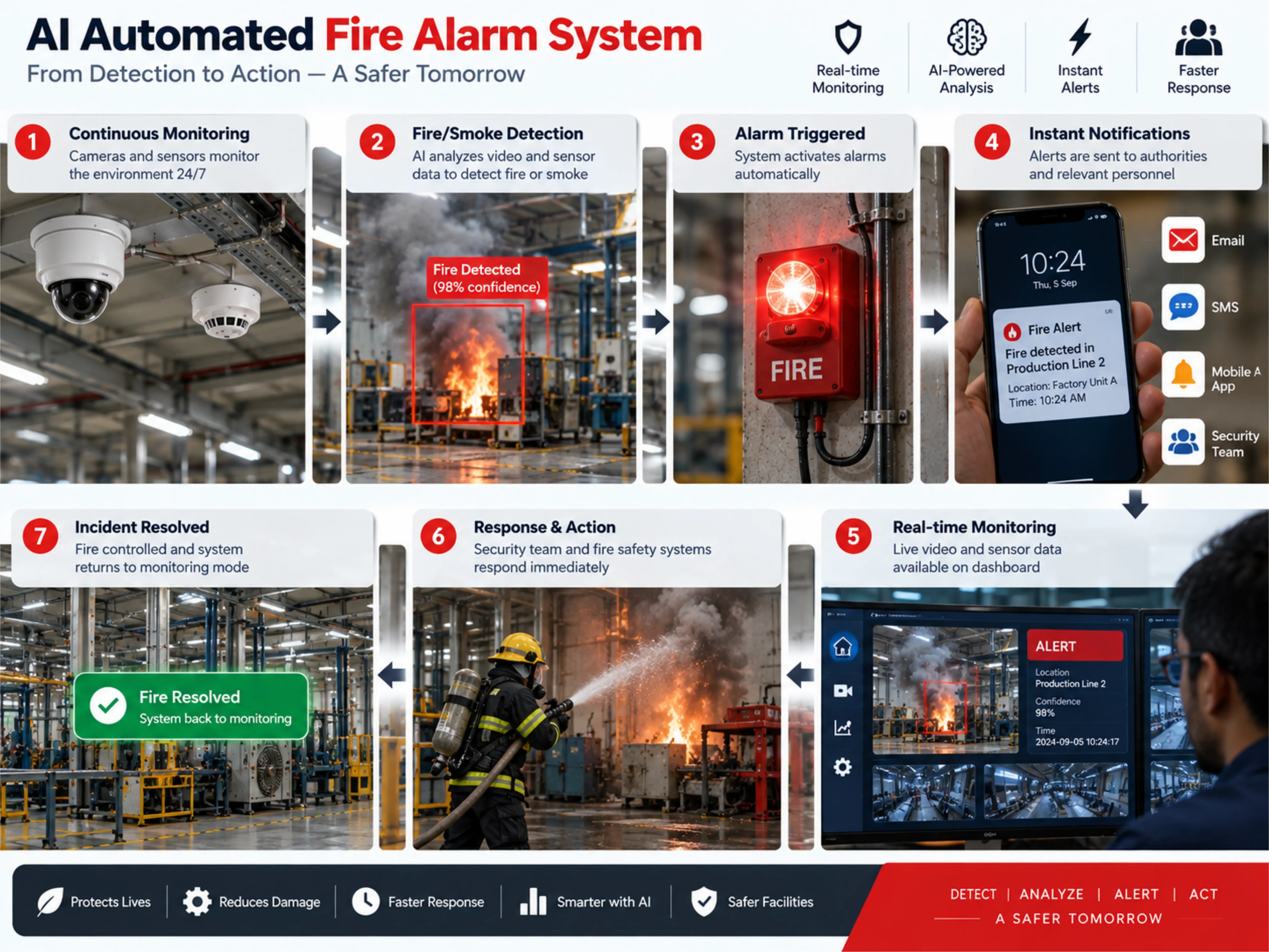 AI Automated Fire Alarm System — detail view 2